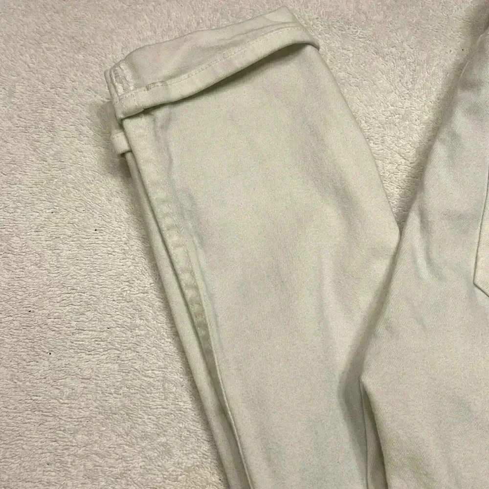 Hudson Tally Crop Skinny Woman Cuffed White Jean size 27 - Picture 4 of 11